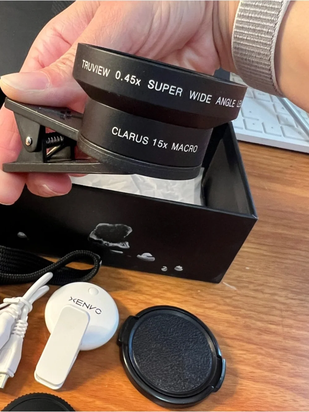 Xenvo TruView 0.45x Wide Angle Lens Clarus 15x Macro Lens